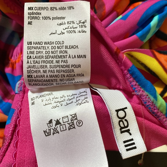 Bar lll Swimsuit Floral Size L - Picture 11 of 17